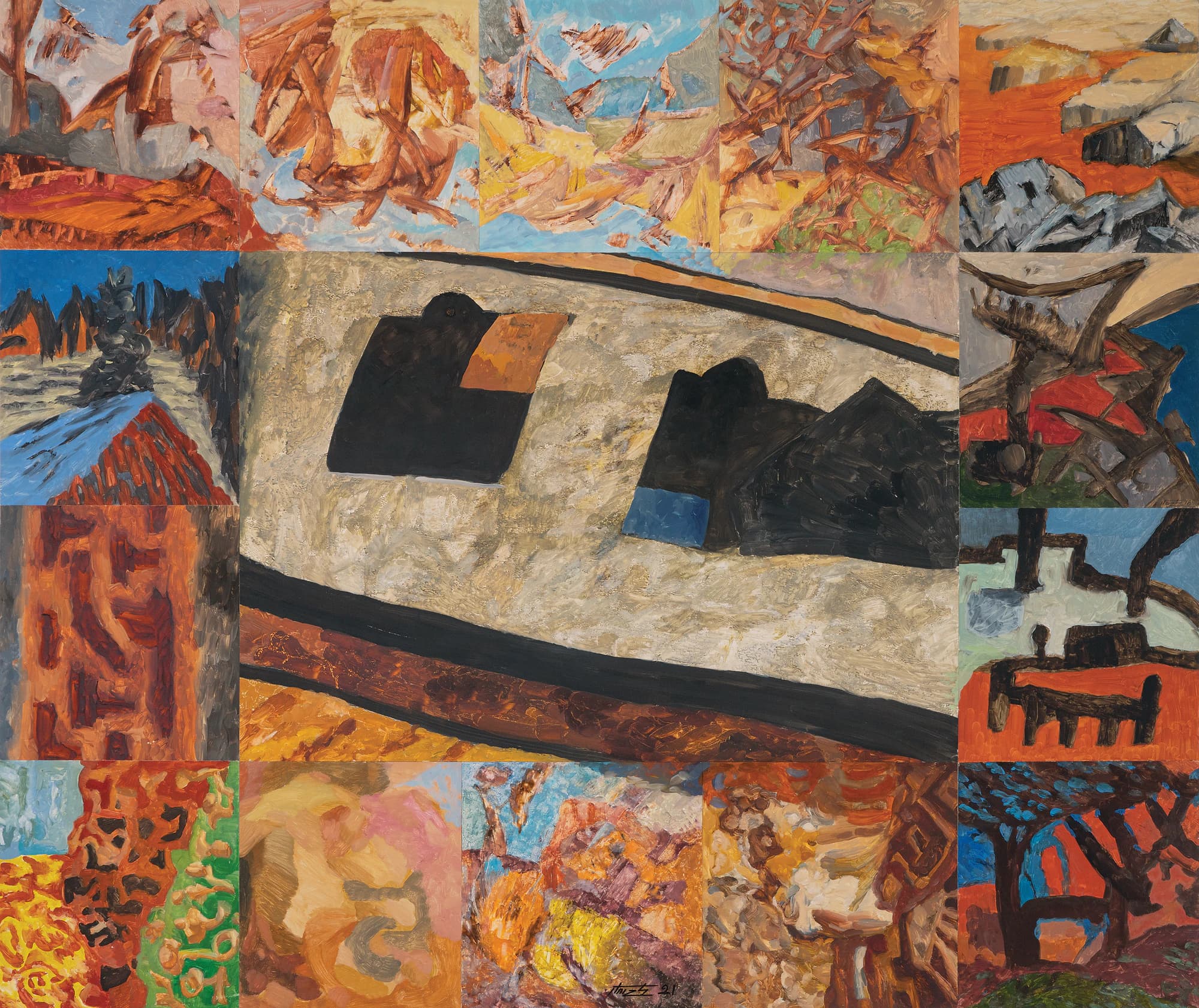 Painting by Mushegh Mkhitaryan, Armenian contemporary artist